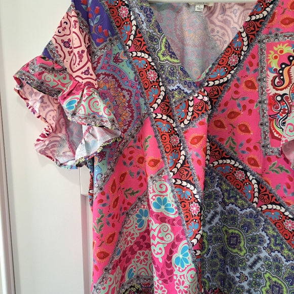 Umgee Boutique Blouse sz L - Picture 2 of 5